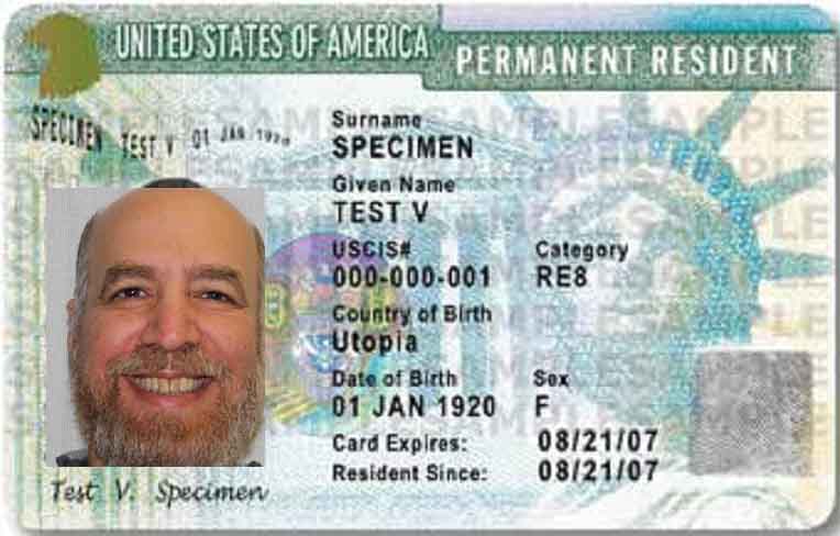 Permanent resident card